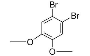 image de la molécule 1,2-dibromo-4,5-diméthoxybenzène