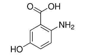 image de la molécule 2-Amino-5-hydroxybenzoic acid