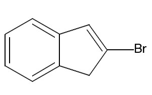 image de la molécule 2-Bromoindene