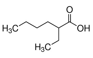 image de la molécule 2-Ethylhexanoic acid