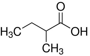 image de la molécule 2-Methylbutyric acid