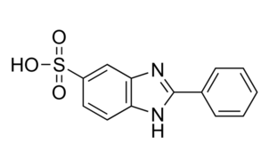 image de la molécule 2-Phenyl-5-benzimidazolesulfonic acid