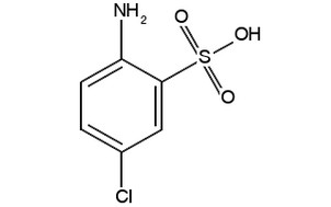 image de la molécule 2-amino-5-chlorobenzene-1-sulfonic acid