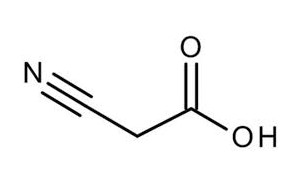 image de la molécule Cyanoacetic acid