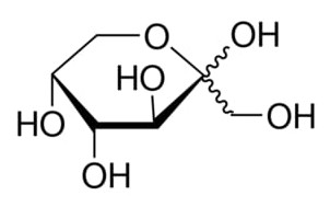 image de la molécule D-(−)-Fructose