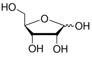 image de la molécule D-(−)-Ribose