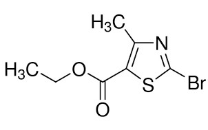 image de la molécule Éthyle 2-bromo-4-méthyle-1,3-thiazole-5-carboxylate