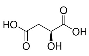 image de la molécule L-(−)-Malic acid