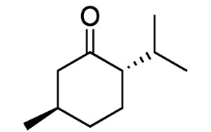 image de la molécule (−)-Menthone