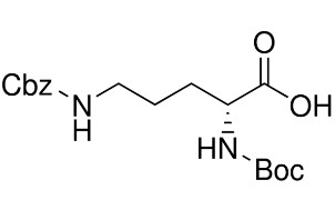 image de la molécule Nα-Boc-Nδ-Z-D-ornithine