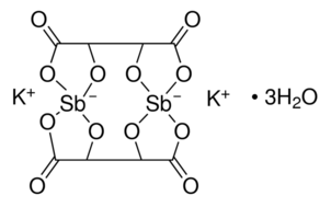 image de la molécule Potassium antimonyl tartrate trihydrate