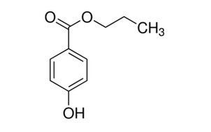 image de la molécule Propylparaben