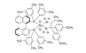 image de la molécule RuCl2[(R)−DM−BINAP][(R)−DAIPEN]