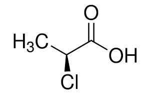 image de la molécule (S)-(-)-2-Chloropropionic Acid