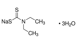 image de la molécule Sodium diethyldithiocarbamate trihydrate