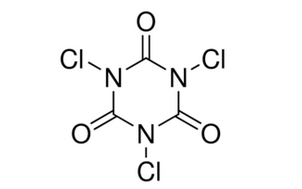image de la molécule Trichloroisocyanuric acid